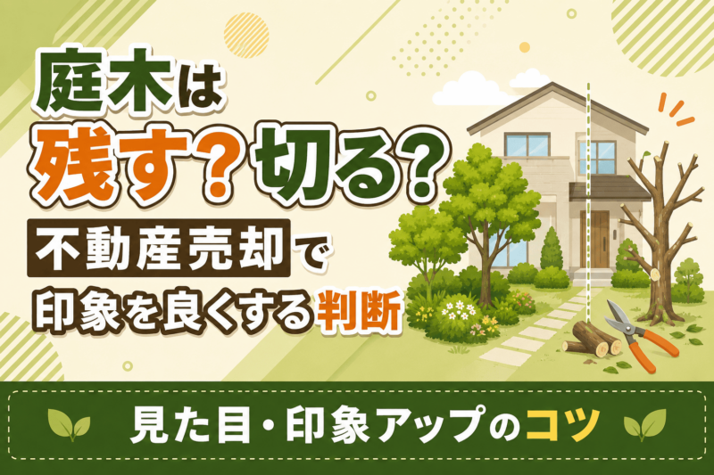 庭木は残す？切る？不動産売却で印象を良くする判断
