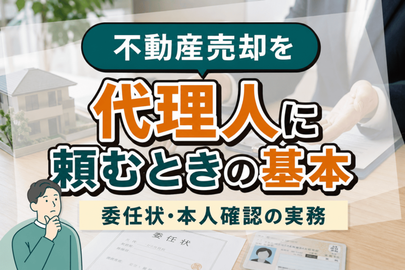不動産売却を代理人に頼むときの基本｜委任状・本人確認の実務
