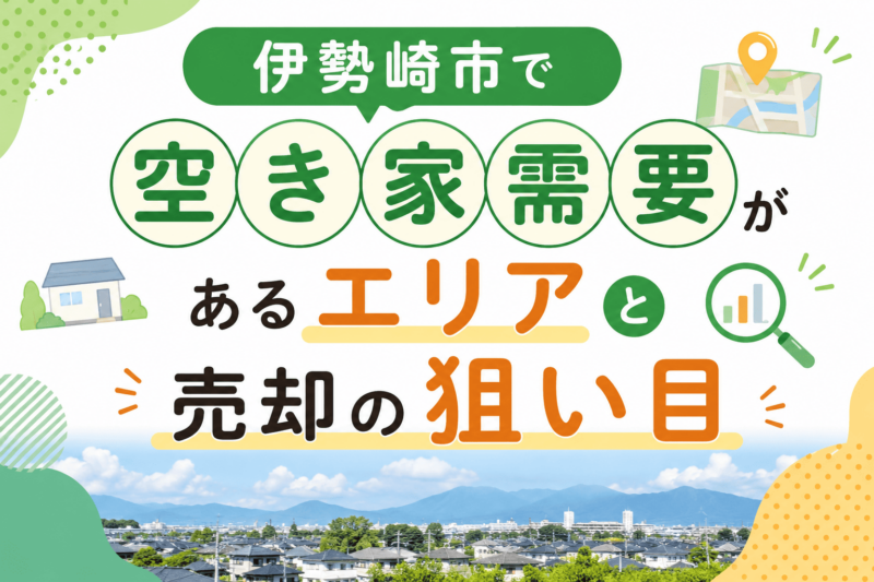 伊勢崎市で空き家需要があるエリアと売却の狙い目